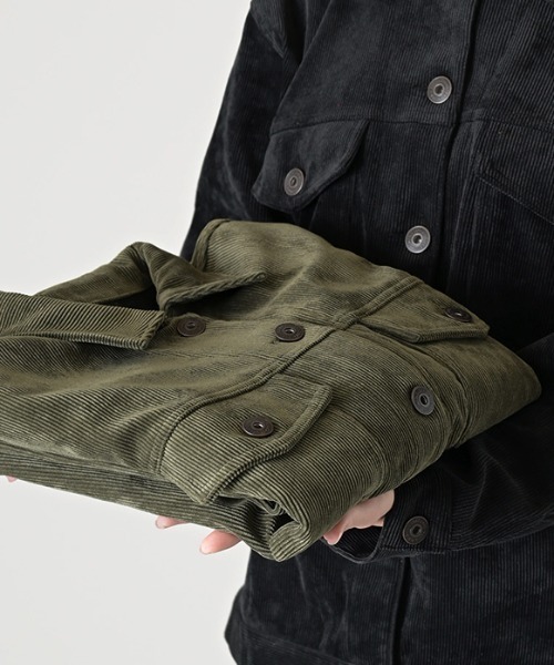 HUG.U(ハグユー)の「コーデュロイジャケット(その他アウター・レディース・ブラック/カーキ/アイボリー・L/M)」の20枚目の写真