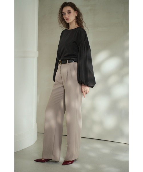 Estella.K(エステラケー)の「Joplin Sheer Blouse ボリュームスリーブBL(シャツ/ブラウス・レディース・オフホワイト/ブラック/モーブ系・FREE)」の15枚目の写真