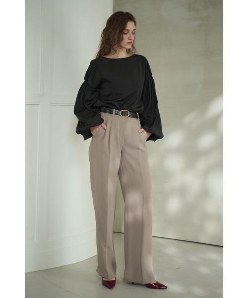 Estella.K(エステラケー)の「Joplin Sheer Blouse ボリュームスリーブBL(シャツ/ブラウス・レディース・オフホワイト/ブラック/モーブ系・FREE)」の11枚目の写真