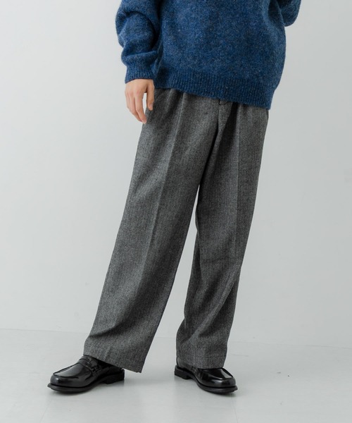 ヘリンボーンワイドスラックス（その他パンツ）｜URBAN RESEARCH