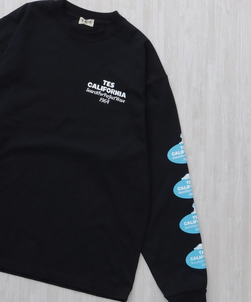 The Endless Summer(エンドレスサマー)の「TES OVAL LOGO PT LONG SLEEVE T-SHIRT / ロンT(Tシャツ/カットソー・メンズ・ホワイト/ネイビー/ブラック・XX-LARGE/X-LARGE/LARGE/MEDIUM/SMALL)」の3枚目の写真