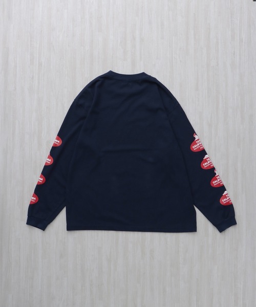 The Endless Summer(エンドレスサマー)の「TES OVAL LOGO PT LONG SLEEVE T-SHIRT / ロンT(Tシャツ/カットソー・メンズ・ホワイト/ネイビー/ブラック・XX-LARGE/X-LARGE/LARGE/MEDIUM/SMALL)」の8枚目の写真