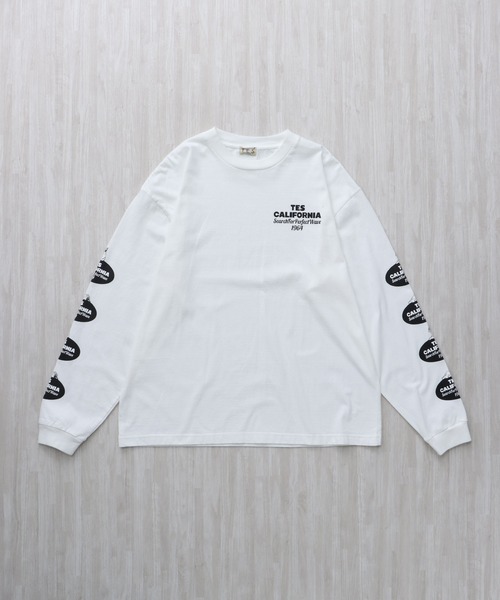 The Endless Summer(エンドレスサマー)の「TES OVAL LOGO PT LONG SLEEVE T-SHIRT / ロンT(Tシャツ/カットソー・メンズ・ホワイト/ネイビー/ブラック・XX-LARGE/X-LARGE/LARGE/MEDIUM/SMALL)」の9枚目の写真