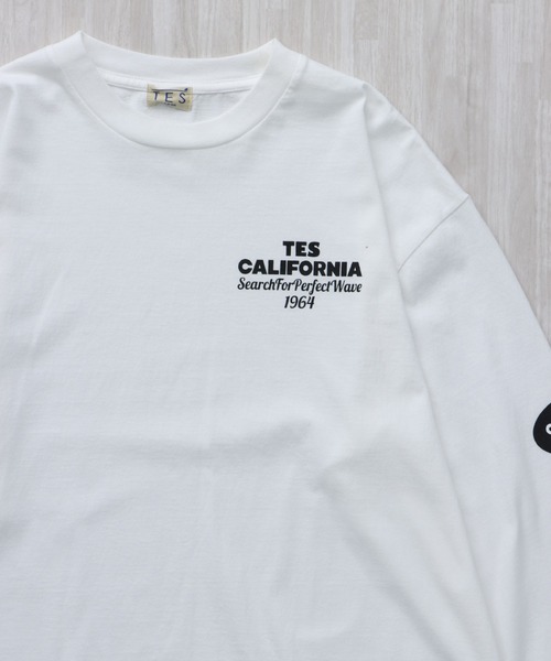 The Endless Summer(エンドレスサマー)の「TES OVAL LOGO PT LONG SLEEVE T-SHIRT / ロンT(Tシャツ/カットソー・メンズ・ホワイト/ネイビー/ブラック・XX-LARGE/X-LARGE/LARGE/MEDIUM/SMALL)」の11枚目の写真
