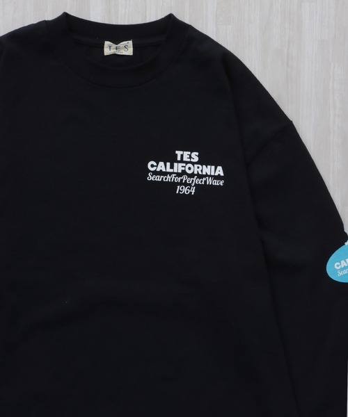 The Endless Summer(エンドレスサマー)の「TES OVAL LOGO PT LONG SLEEVE T-SHIRT / ロンT(Tシャツ/カットソー・メンズ・ホワイト/ネイビー/ブラック・XX-LARGE/X-LARGE/LARGE/MEDIUM/SMALL)」の14枚目の写真