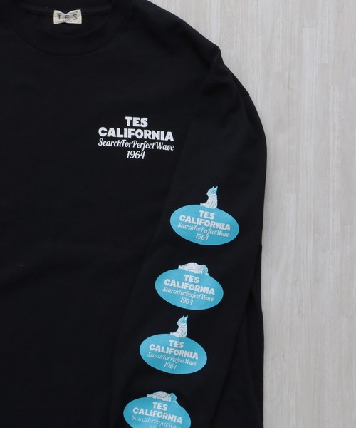 The Endless Summer(エンドレスサマー)の「TES OVAL LOGO PT LONG SLEEVE T-SHIRT / ロンT(Tシャツ/カットソー・メンズ・ホワイト/ネイビー/ブラック・XX-LARGE/X-LARGE/LARGE/MEDIUM/SMALL)」の15枚目の写真