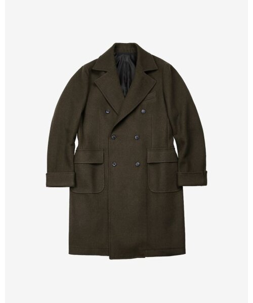 sortie(ソルティ)の「Bonheur Wool Polo Coat (Khaki)(チェスターコート・メンズ・その他・MEDIUM/X-LARGE/LARGE)」の1枚目の写真