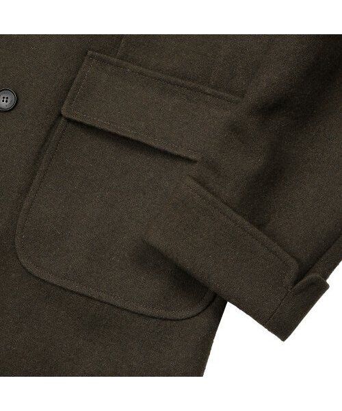 sortie(ソルティ)の「Bonheur Wool Polo Coat (Khaki)(チェスターコート・メンズ・その他・MEDIUM/X-LARGE/LARGE)」の4枚目の写真