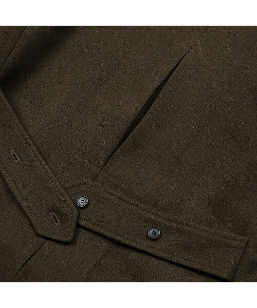 sortie(ソルティ)の「Bonheur Wool Polo Coat (Khaki)(チェスターコート・メンズ・その他・MEDIUM/X-LARGE/LARGE)」の5枚目の写真
