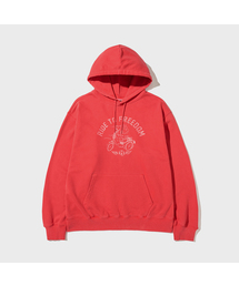 Vintage Bear Graphic Hoodie Red