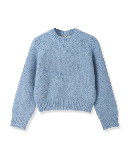 Vivacious(ビバシャス)の「Lumi Raglan Minimal Knit - 5COL(ニット/セーター・レディース・ピンク/グレー/スカイブルー/チャコール/アイボリー・FREE)」の15枚目の写真