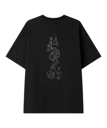 LEATHERY（レザリー）の「ドラッグオンオーバーサイズ半袖Tシャツ[ブラック]（Tシャツ/カットソー）」