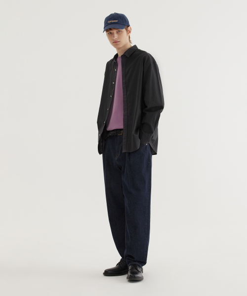 COVERNAT(カバーナット)の「ルーズフィットリネンシャツチャコール(シャツ/ブラウス・レディース・その他・LARGE/X-LARGE/XX-LARGE/X-SMALL/SMALL/MEDIUM)」の5枚目の写真