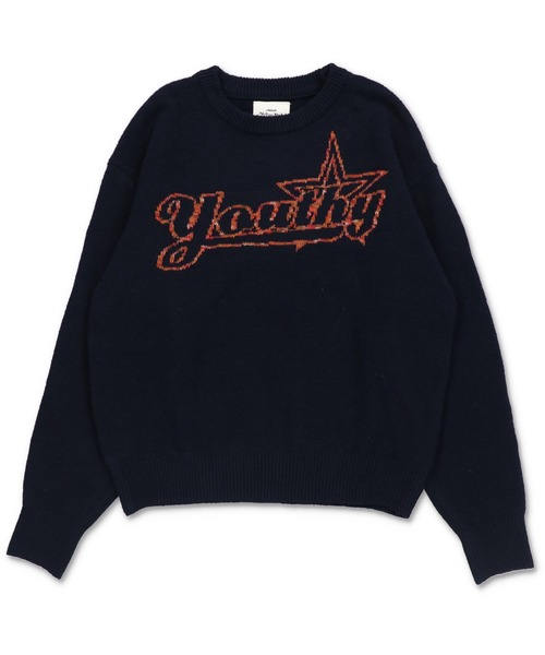 SPINNS（スピンズ）の「短丈モヘアライクジャガードニット/レインボー刺繍ロゴ（ニット/セーター・メンズ・ブラック/ネイビー/グリーン・ONESIZE）」の13枚目の写真