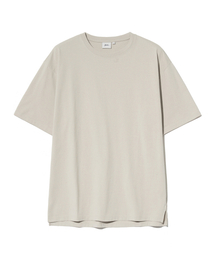 [プレミアムコットン] 記者コットン半袖Tシャツ アーモンドクリーム
