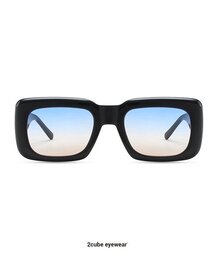 2CUBE（トゥキューブ）の「SUNSETSQUARE (BLACK-SKYBLUE)（サングラス）」
