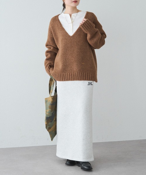 PUAL CE CIN（ピュアルセシン）の「裏ボアスウェットスカート（スカート・レディース・オートミール/グレー・FREE）」の12枚目の写真