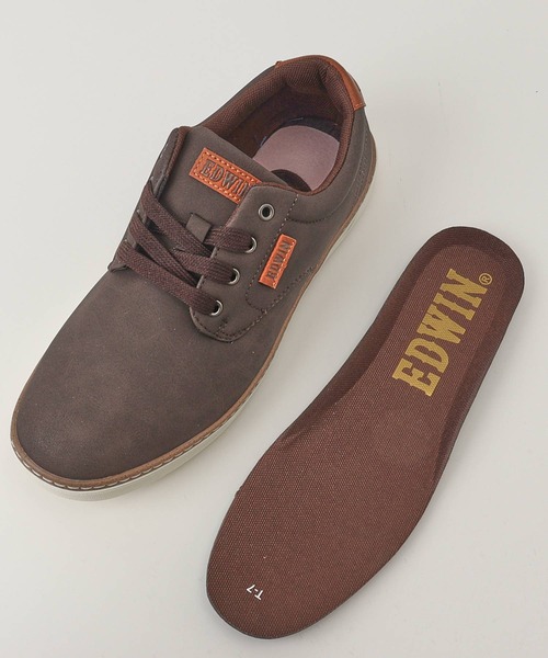 EDWIN(エドウィン)の「EDWIN スニーカー(スニーカー・メンズ・ブラック/ダークブラウン・28cm/27cm/26.5cm/26cm/25cm/25.5cm)」の4枚目の写真