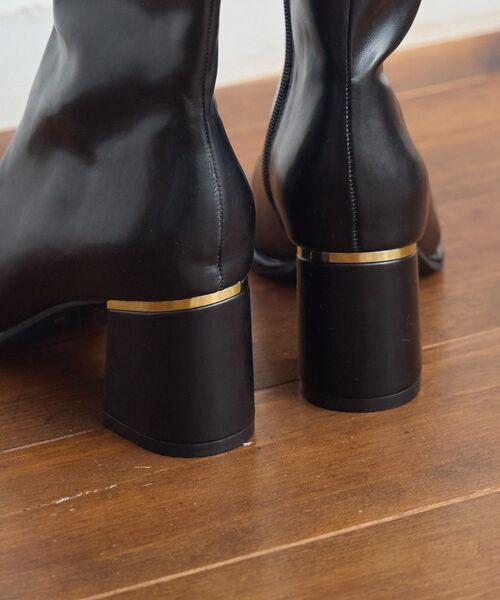 ems excite（エムズエキサイト）の「ストレッチヒールブーツ（ブーツ・レディース・ブラック/オフホワイト/ブラウン・LARGE/MEDIUM）」の5枚目の写真