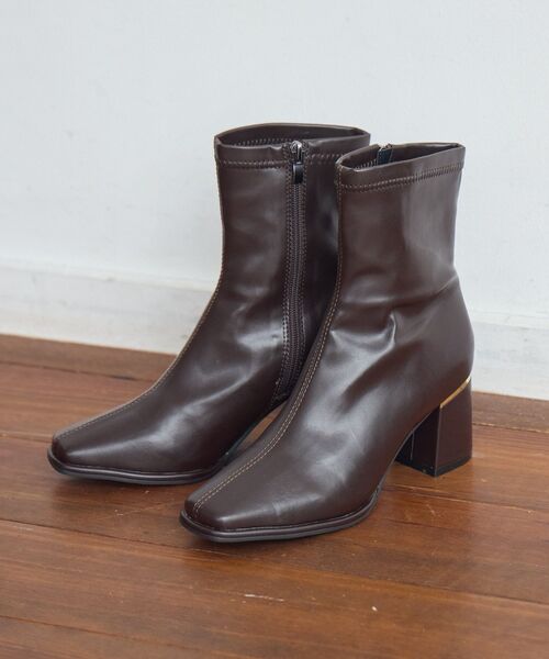 ems excite（エムズエキサイト）の「ストレッチヒールブーツ（ブーツ・レディース・ブラック/オフホワイト/ブラウン・LARGE/MEDIUM）」の7枚目の写真