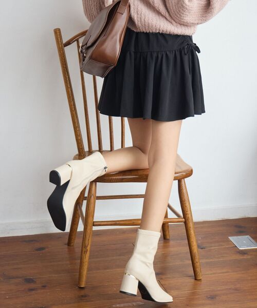 ems excite（エムズエキサイト）の「ストレッチヒールブーツ（ブーツ・レディース・ブラック/オフホワイト/ブラウン・LARGE/MEDIUM）」の13枚目の写真