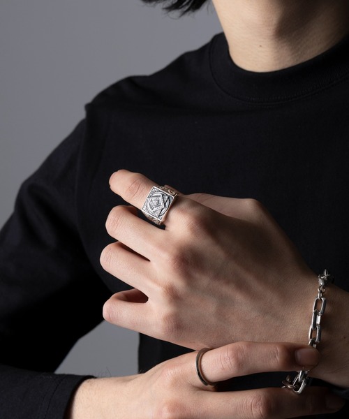 MAISON CLUB(メゾンクラブ)の「【MAISON CLUB】Free Association Ring / Silver925/ KUN/ フリーアソシエーションリング(リング・メンズ・シルバー・ 19/15 /17)」の9枚目の写真
