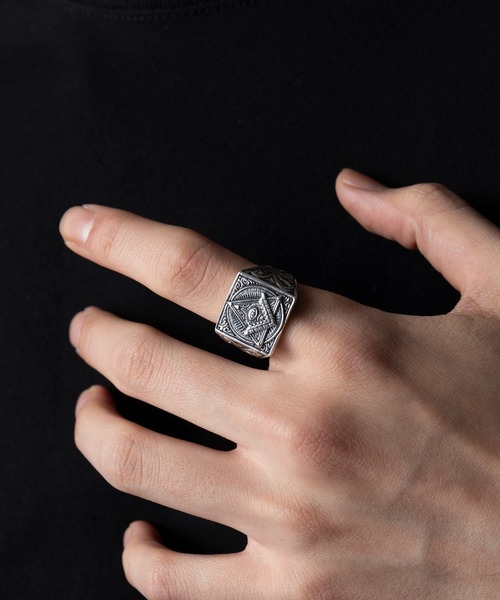 MAISON CLUB(メゾンクラブ)の「【MAISON CLUB】Free Association Ring / Silver925/ KUN/ フリーアソシエーションリング(リング・メンズ・シルバー・ 19/15 /17)」の8枚目の写真