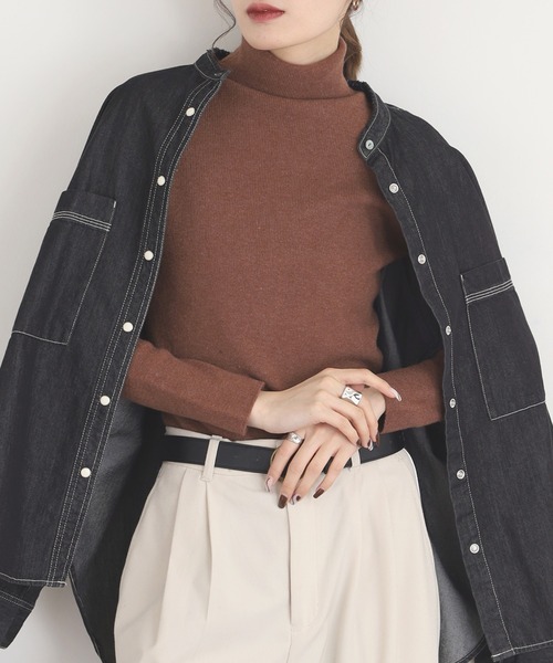 EGLANTINE カシミヤ混タートルネックニット（ニット/セーター