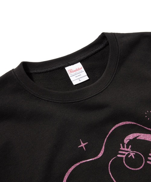 ZOZO（ゾゾ）の「コレサワ BLACK COLLECTION by ZOZOTOWN　れ子ちゃんラメスウェット（スウェット・レディース・ブラック・LL/L/M）」の3枚目の写真