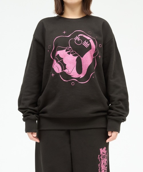 ZOZO（ゾゾ）の「コレサワ BLACK COLLECTION by ZOZOTOWN　れ子ちゃんラメスウェット（スウェット・レディース・ブラック・LL/L/M）」の8枚目の写真