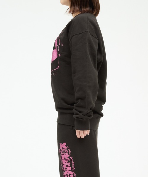 ZOZO（ゾゾ）の「コレサワ BLACK COLLECTION by ZOZOTOWN　れ子ちゃんラメスウェット（スウェット・レディース・ブラック・LL/L/M）」の9枚目の写真