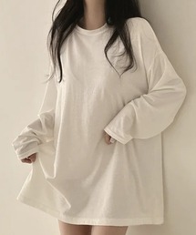 オーバーサイズクルーネックロンT