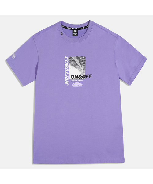 CORALIAN(コラリアン)の「ランオフストリート 半袖 コットン Tシャツ パープル(Tシャツ/カットソー・メンズ・その他・S/M/L/2XL/XL/XS/3XL)」の1枚目の写真