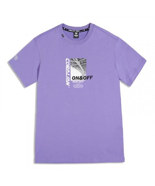 CORALIAN(コラリアン)の「ランオフストリート 半袖 コットン Tシャツ パープル(Tシャツ/カットソー・メンズ・その他・S/M/L/2XL/XL/XS/3XL)」の4枚目の写真