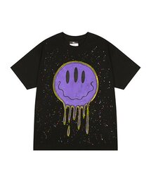 HAND WORK RAIN SMILE T-SHIRTS_BK