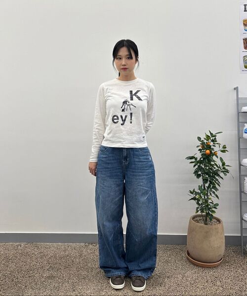 SEW-B(ソービー)の「セミクロップey 長袖Tシャツ(Tシャツ/カットソー・レディース・その他・FREE)」の4枚目の写真