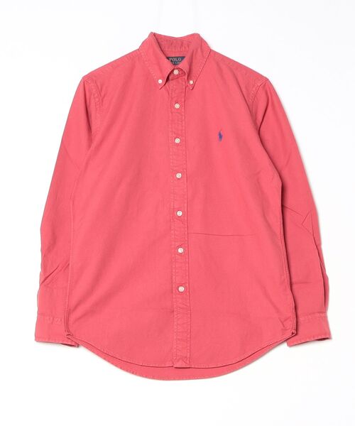POLO RALPH LAUREN(ポロ ラルフ ローレン)の「クラシック フィット ガーメントダイド オックスフォード シャツ(シャツ/ブラウス・メンズ・レッド系2・XXL/XS/XL/S/M/L)」の4枚目の写真