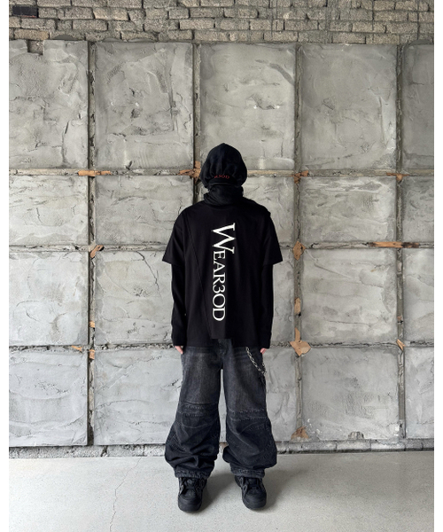 ROARINGRAD（ロアリングラド）の「ウォッシュドデニムカーペンターパンツブラック（デニムパンツ・レディース・その他・LARGE/MEDIUM）」の2枚目の写真