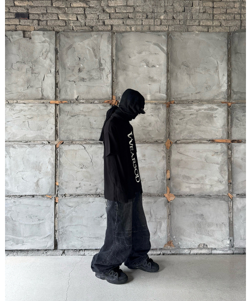 ROARINGRAD（ロアリングラド）の「ウォッシュドデニムカーペンターパンツブラック（デニムパンツ・レディース・その他・LARGE/MEDIUM）」の4枚目の写真