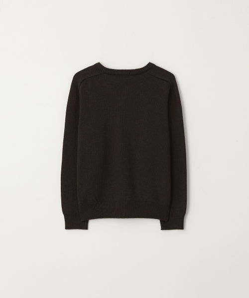 FLAWSROOM(フローズルーム)の「Fine Wool V Neck Knit DARK BROWN(ニット/セーター・メンズ・その他・MEDIUM/LARGE)」の2枚目の写真