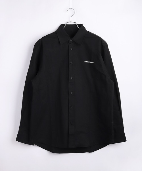 WESTSEA(ウエストシー)の「オーバーサイズ ロゴプリント 長袖シャツ(シャツ/ブラウス・メンズ・アイボリー/ブラック・M/L/XL)」の6枚目の写真