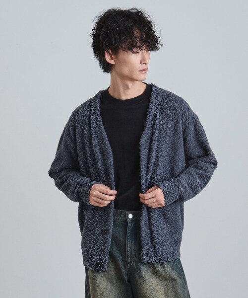 tk.TAKEO KIKUCHI（ティーケータケオキクチ）の「モールニット カーディガン（カーディガン/ボレロ・メンズ・ブルー/ブラック/ベージュ・04/03/02）」の12枚目の写真