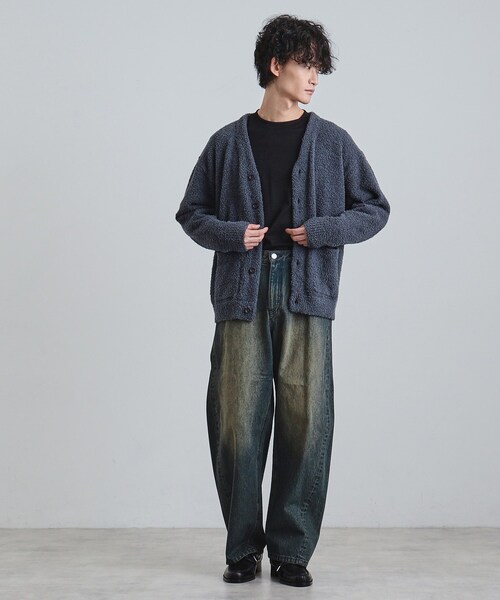 tk.TAKEO KIKUCHI（ティーケータケオキクチ）の「モールニット カーディガン（カーディガン/ボレロ・メンズ・ブルー/ブラック/ベージュ・04/03/02）」の13枚目の写真