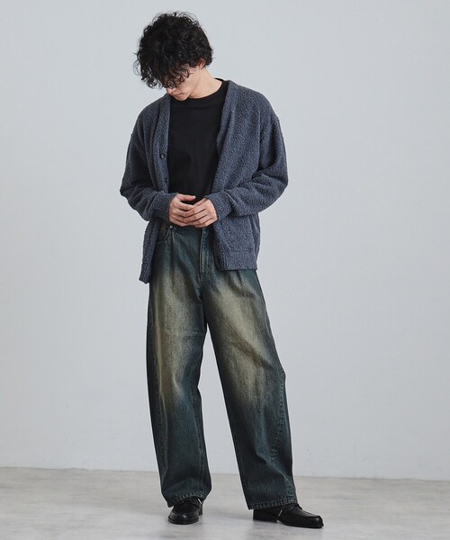 tk.TAKEO KIKUCHI（ティーケータケオキクチ）の「モールニット カーディガン（カーディガン/ボレロ・メンズ・ブルー/ブラック/ベージュ・04/03/02）」の14枚目の写真