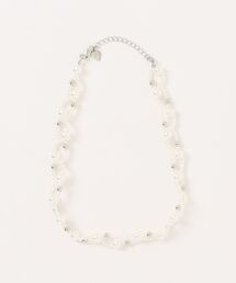 H.A.K（ハク）の「パール＋シルバーネックレス（ネックレス）」