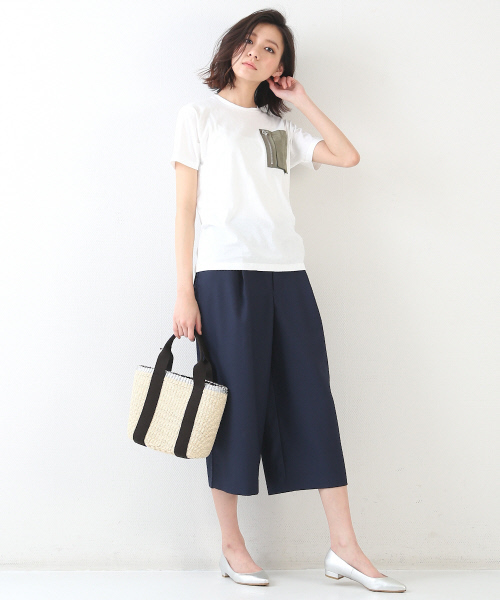 interstaple（インターステイプル）の「テープハンドルペーパーミニトート（トートバッグ・レディース・ライトブルー/ベージュ/ネイビー/イエロー・FREE）」の16枚目の写真