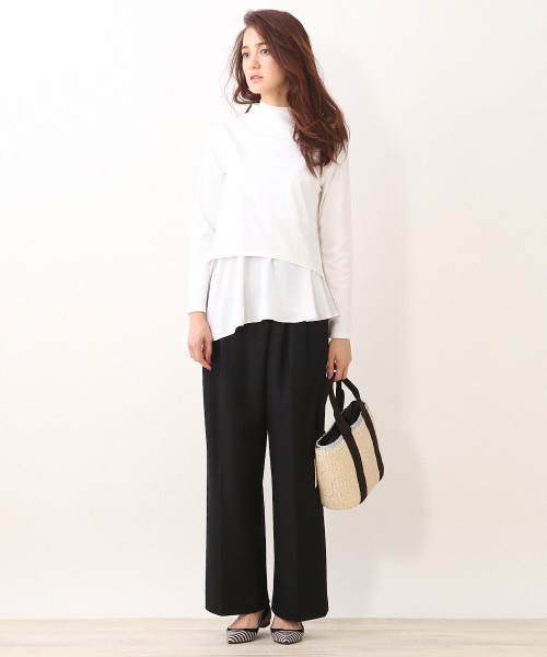 interstaple（インターステイプル）の「テープハンドルペーパーミニトート（トートバッグ・レディース・ライトブルー/ベージュ/ネイビー/イエロー・FREE）」の6枚目の写真