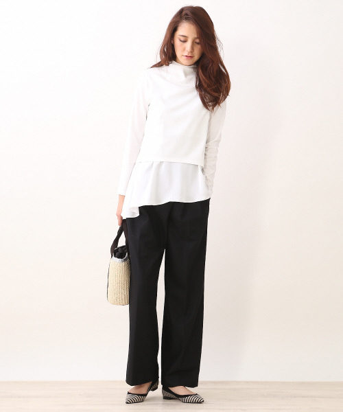 interstaple（インターステイプル）の「テープハンドルペーパーミニトート（トートバッグ・レディース・ライトブルー/ベージュ/ネイビー/イエロー・FREE）」の7枚目の写真