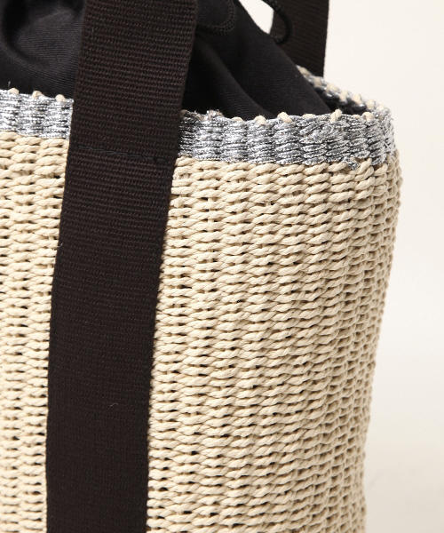 interstaple（インターステイプル）の「テープハンドルペーパーミニトート（トートバッグ・レディース・ライトブルー/ベージュ/ネイビー/イエロー・FREE）」の10枚目の写真