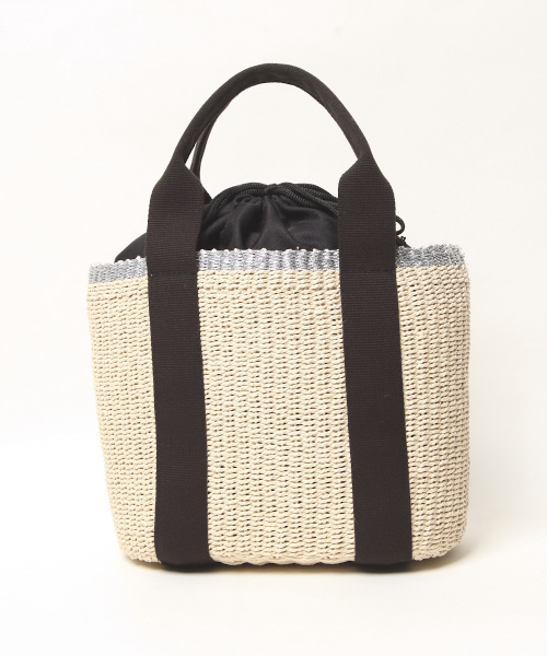 interstaple（インターステイプル）の「テープハンドルペーパーミニトート（トートバッグ・レディース・ライトブルー/ベージュ/ネイビー/イエロー・FREE）」の11枚目の写真